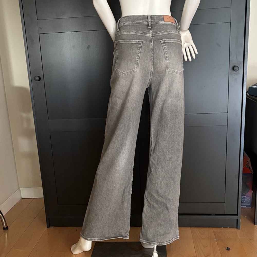 7 For All Mankind  Luxe Vintage Gray Flare Jeans
